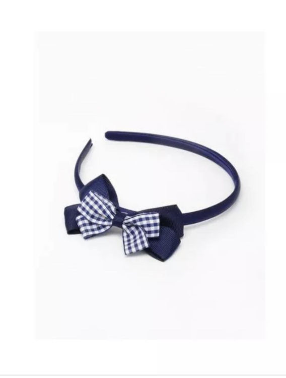 Picture of GINGHAM SATIN BOW ALICE BAND